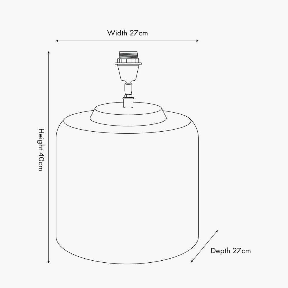 Josie Clear Glass and Antique Brass Metal Large Table Lamp Base.