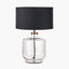 Pacific Lifestyle Lighting Josie Clear Glass and Antique Brass Metal Table Lamp Base House of Isabella UK