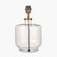 Pacific Lifestyle Lighting Josie Clear Glass and Antique Brass Metal Table Lamp Base House of Isabella UK