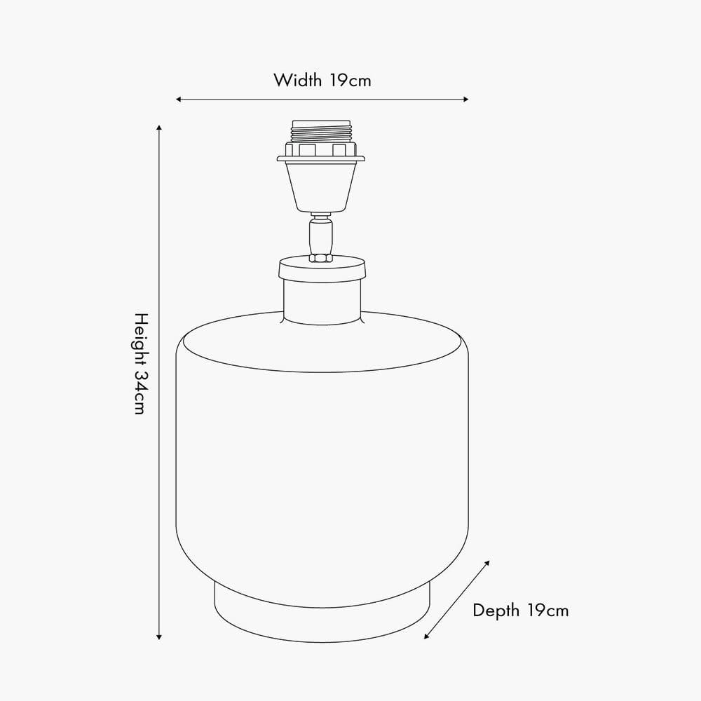 Pacific Lifestyle Lighting Josie Clear Glass and Antique Brass Metal Table Lamp Base House of Isabella UK