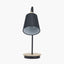 Pacific Lifestyle Lighting Juna Black Metal and Natural Wood Table Lamp House of Isabella UK