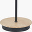 Pacific Lifestyle Lighting Juna Black Metal and Natural Wood Table Lamp House of Isabella UK
