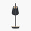 Pacific Lifestyle Lighting Juna Black Metal and Natural Wood Table Lamp House of Isabella UK