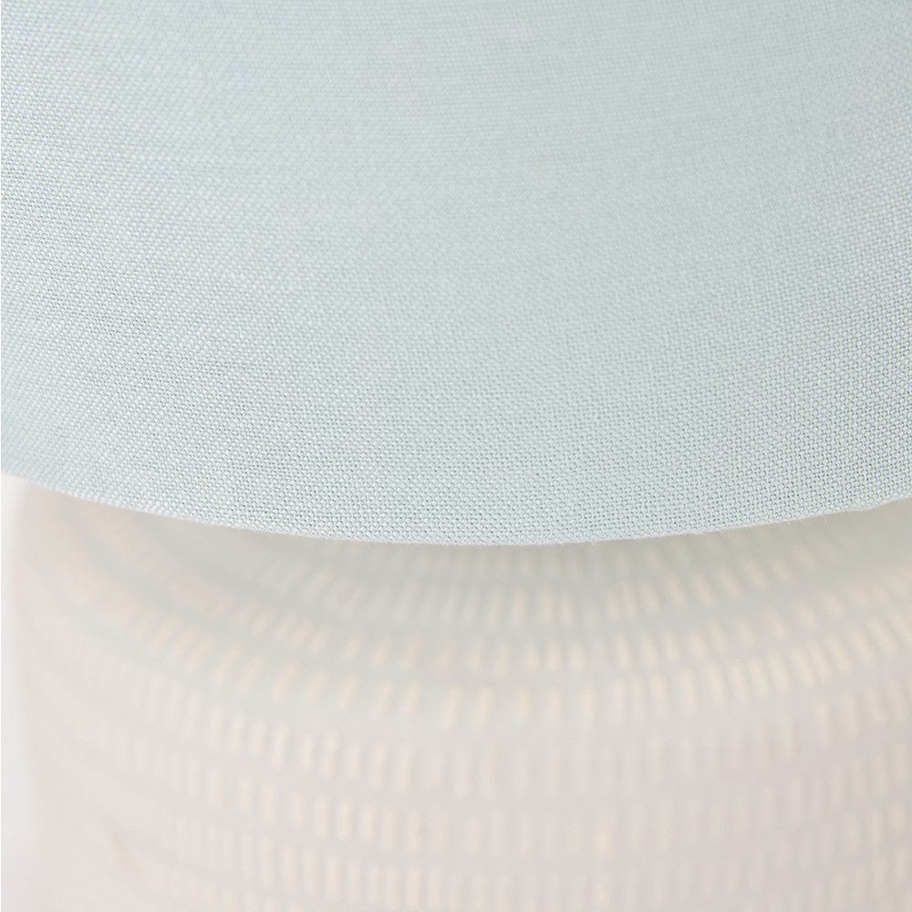 Pacific Lifestyle Lighting Kai Duck Egg Textured Ceramic Table Lamp House of Isabella UK