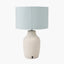Kai Duck Egg Textured Tall Ceramic Table Lamp.
