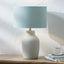Kai Duck Egg Textured Tall Ceramic Table Lamp.