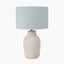 Kai Duck Egg Textured Tall Ceramic Table Lamp.