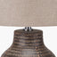 Pacific Lifestyle Lighting Kai Earth Coloured Textured Tall Ceramic Table Lamp House of Isabella UK