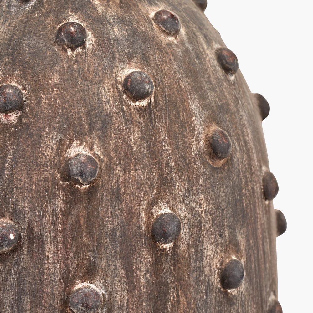 Kali Textured Dot Grey Stoneware Table Lamp Base.