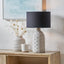 Kali Textured Dot Light Grey Stoneware Table Lamp Base.