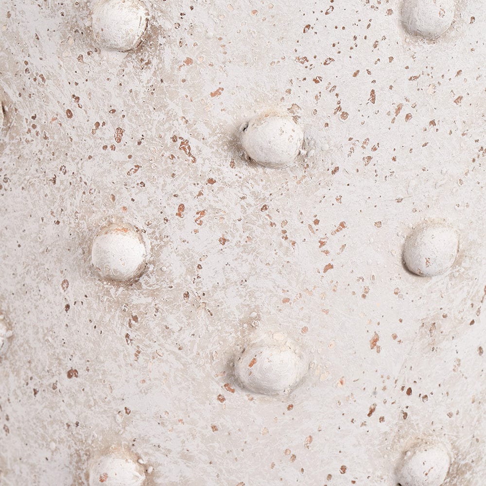 Kali Textured Dot Light Grey Stoneware Table Lamp Base.