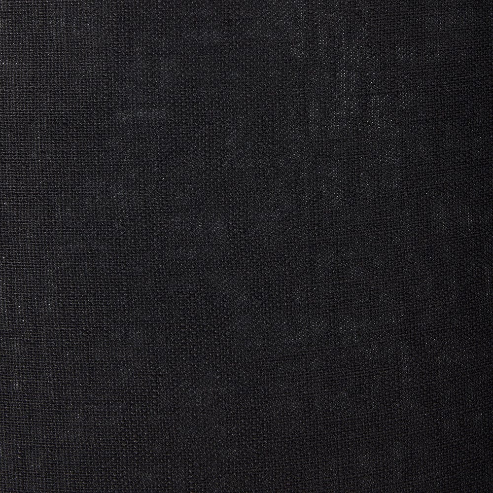 Kali Textured Dot Light Grey Stoneware Table Lamp Base with Lino 30cm Black Self Lined Linen Drum Shade.