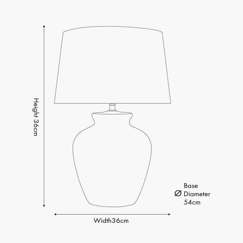 Pacific Lifestyle Lighting Kalli White and Grey Flecked Ceramic Table Lamp House of Isabella UK