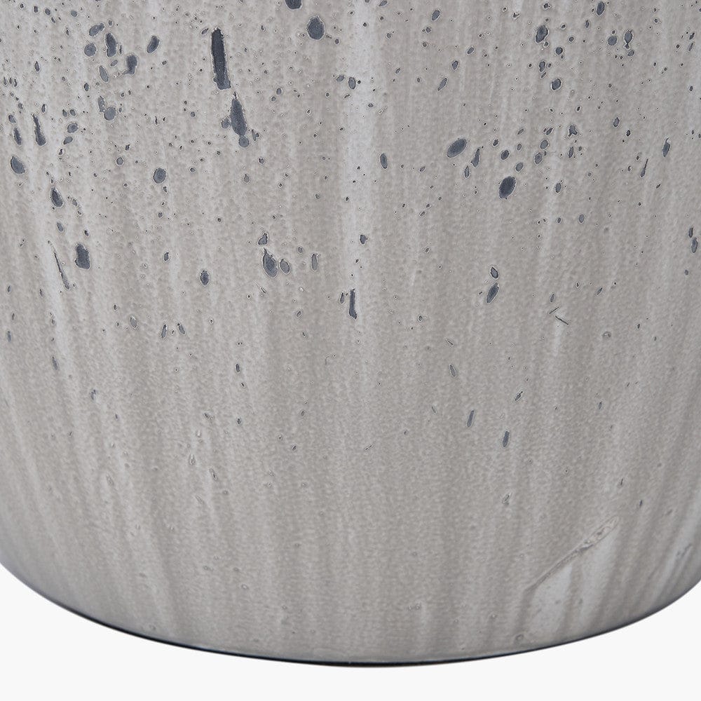 Pacific Lifestyle Lighting Kalli White and Grey Flecked Ceramic Table Lamp House of Isabella UK