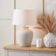 Pacific Lifestyle Lighting Kalli White and Grey Flecked Ceramic Table Lamp House of Isabella UK