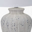Pacific Lifestyle Lighting Kalli White and Grey Flecked Ceramic Table Lamp House of Isabella UK