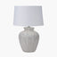 Pacific Lifestyle Lighting Kalli White and Grey Flecked Ceramic Table Lamp House of Isabella UK