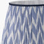 Pacific Lifestyle Lighting Kamilah 45cm Blue Chevron Patterned Mushroom Pleat Tapered Lamp Shade House of Isabella UK