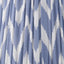 Pacific Lifestyle Lighting Kamilah 45cm Blue Chevron Patterned Mushroom Pleat Tapered Lamp Shade House of Isabella UK