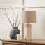 Kanoa Limestone Cylinder Table Lamp.