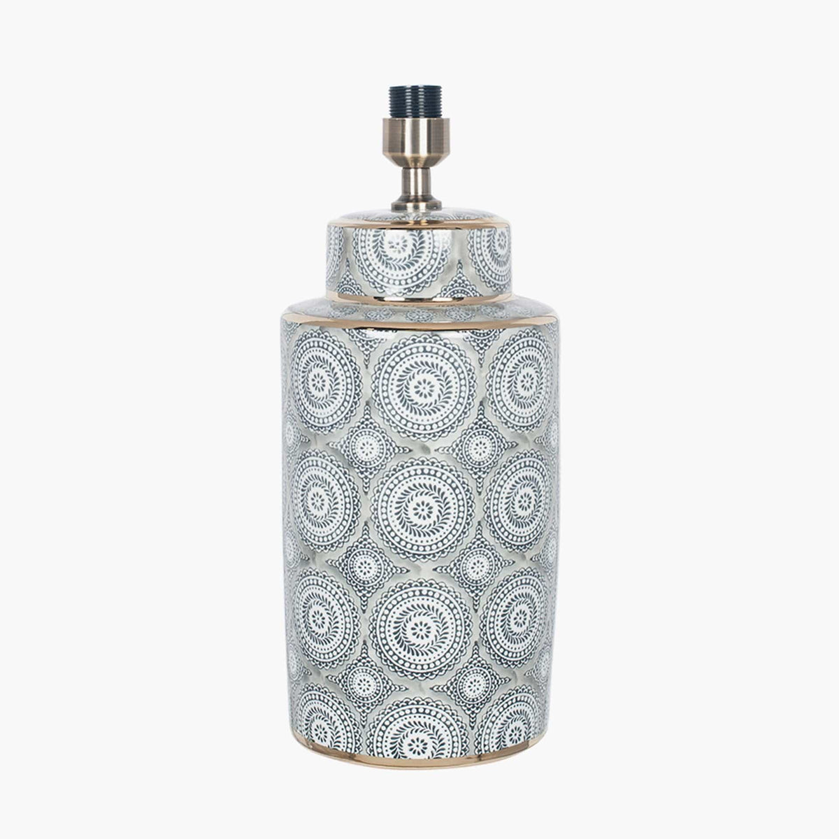 Kari Circle Pattern Ceramic Table Lamp - Base Only.