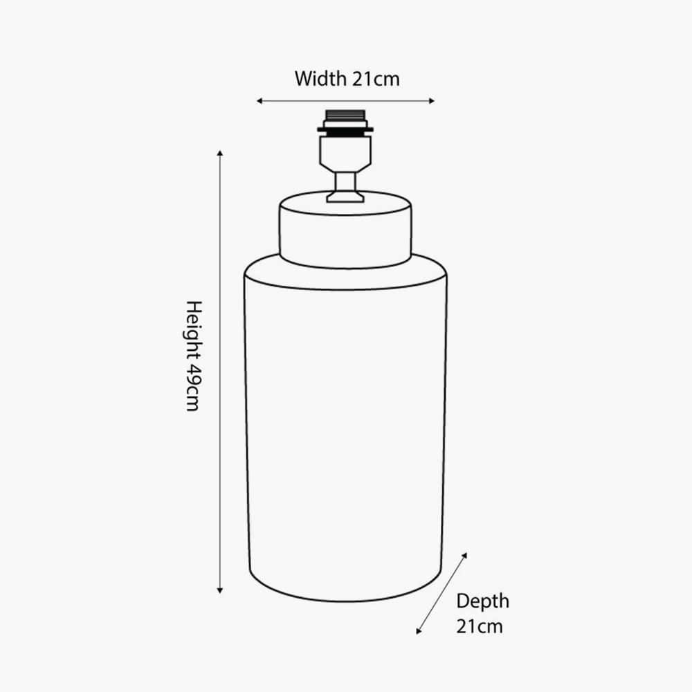 Kari Circle Pattern Ceramic Table Lamp - Base Only.