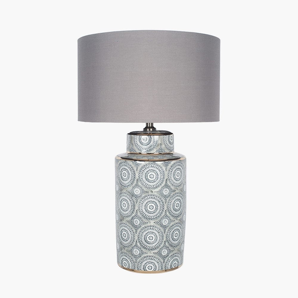 Kari Circle Pattern Ceramic Table Lamp - Base Only.