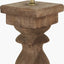 Pacific Lifestyle Lighting Kavya Antique Brown Turned Wood Table Lamp Base House of Isabella UK