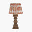 Pacific Lifestyle Lighting Kavya Antique Brown Turned Wood Table Lamp Base House of Isabella UK