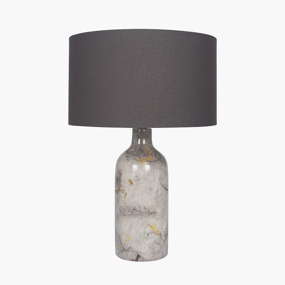 Pacific Lifestyle Lighting Keros Marble Effect Gold Leaf Glaze Stoneware Table Lamp - Base Only House of Isabella UK