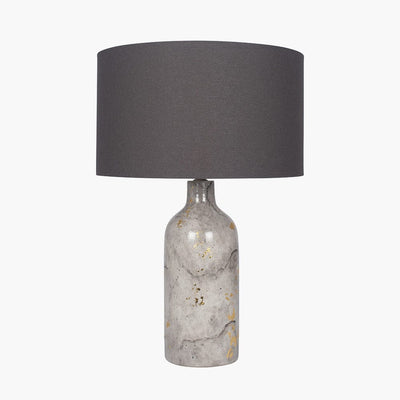 Pacific Lifestyle Lighting Keros Marble Effect Gold Leaf Glaze Stoneware Table Lamp - Base Only House of Isabella UK