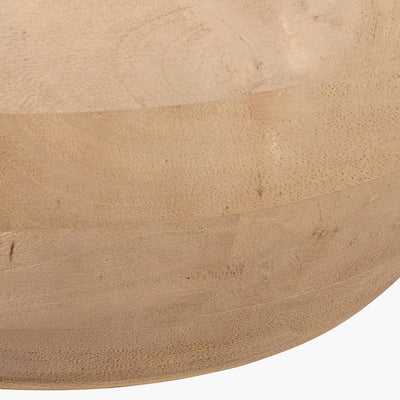 Pacific Lifestyle Lighting Kiah Natural Mango Wood Round Table Lamp Base House of Isabella UK