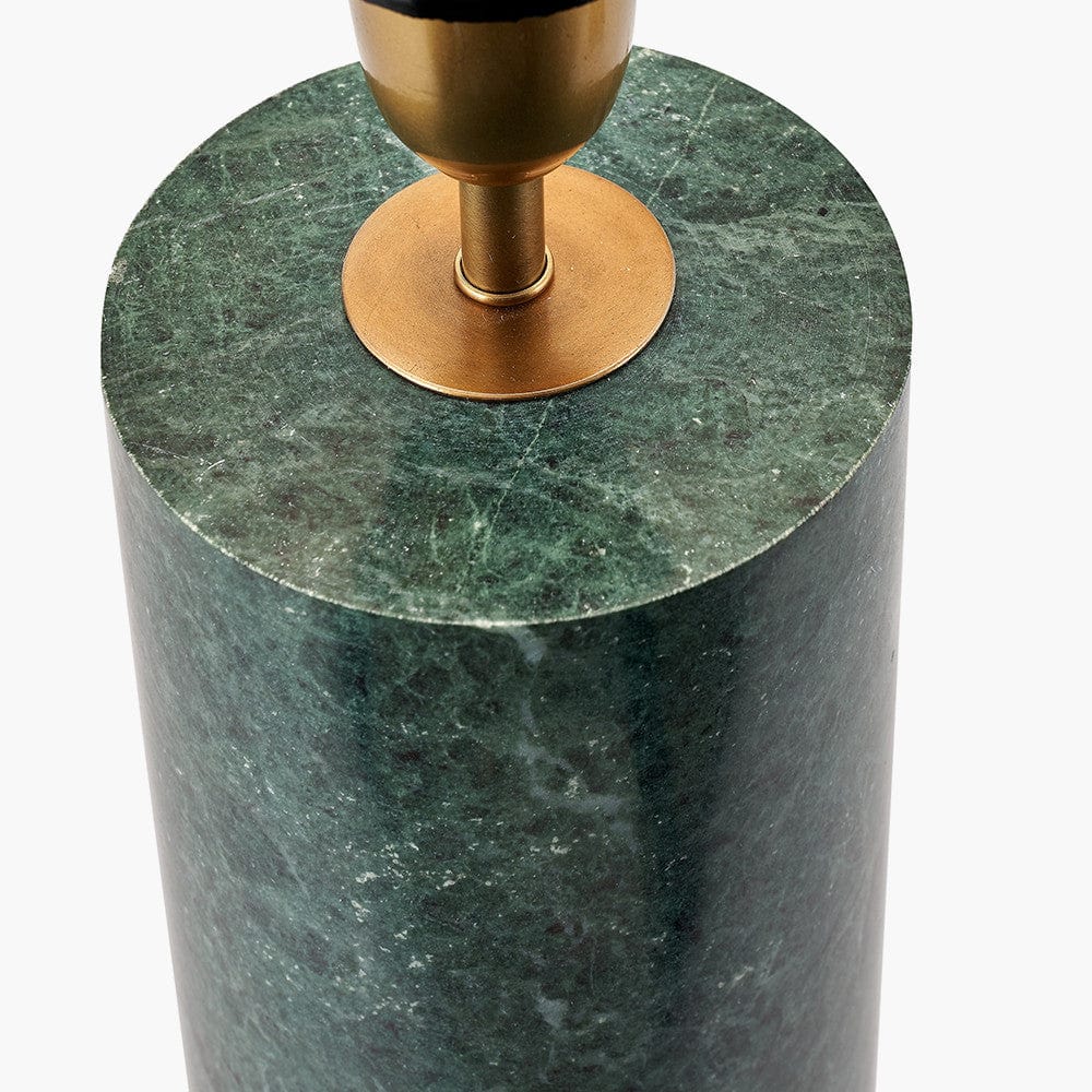 Kiorini Green Marble Table Lamp - Base Only.