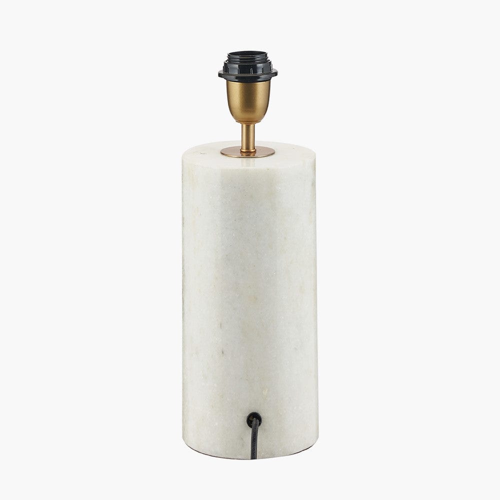 Kiorini White Marble Table Lamp - Base Only - Base Only.