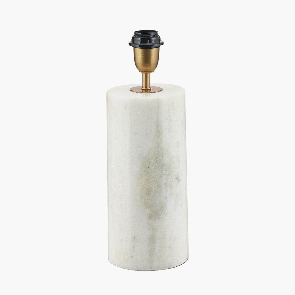 Kiorini White Marble Table Lamp - Base Only - Base Only.
