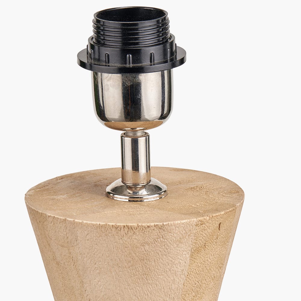 Koa Natural Mango Wood Contemporary Table Lamp Base.