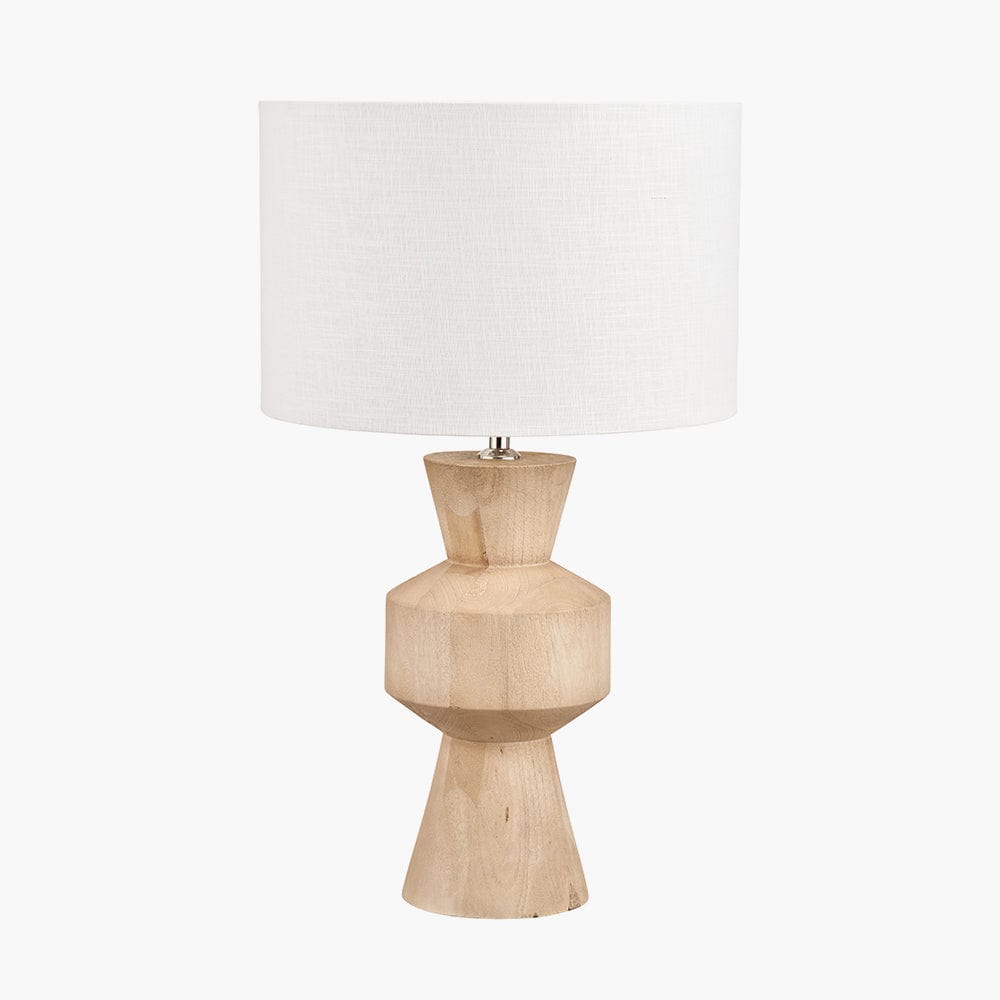 Koa Natural Mango Wood Contemporary Table Lamp Base.