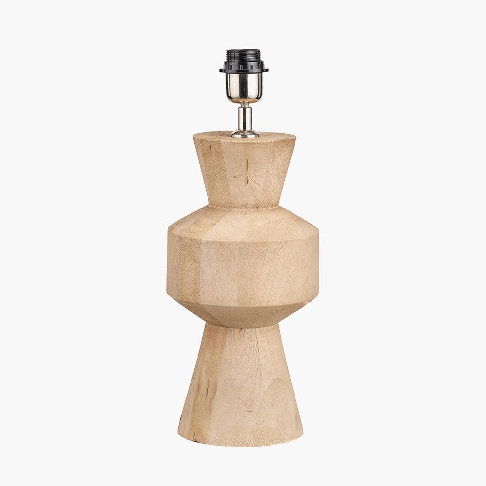 Koa Natural Mango Wood Contemporary Table Lamp Base.