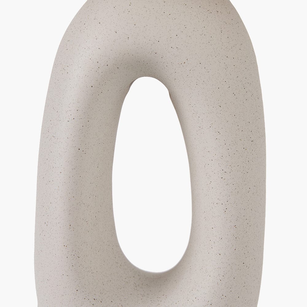 Laila Natural Organic Tall Ceramic Table Lamp.