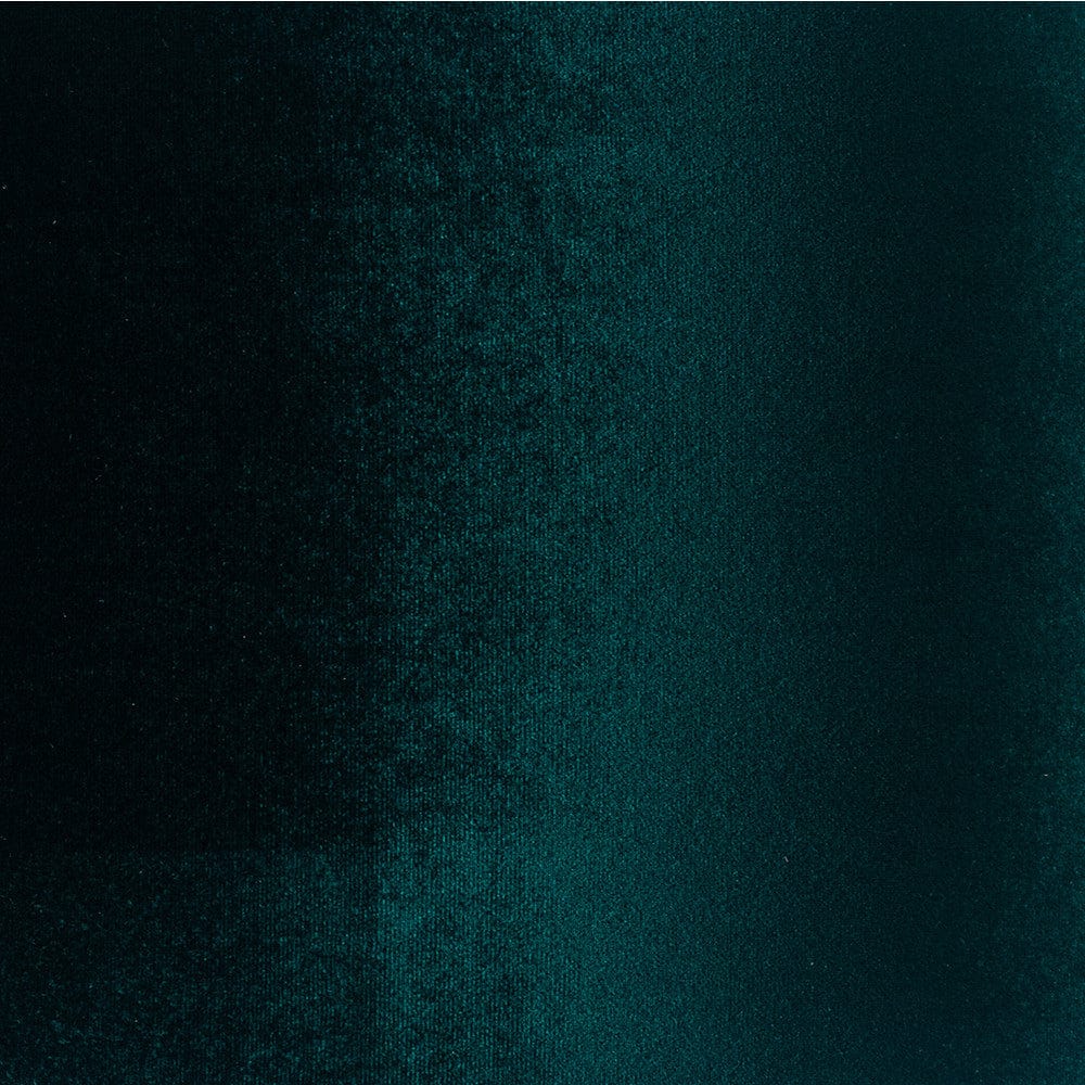 Landscape Black Hand Painted Metal Table Lamp Base with Bow 35cm Forest Green Velvet Cylinder Lampshade.