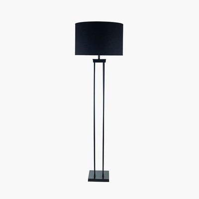 Pacific Lifestyle Lighting Langston Matt Black Metal Four Post Floor Lamp - Base Only House of Isabella UK