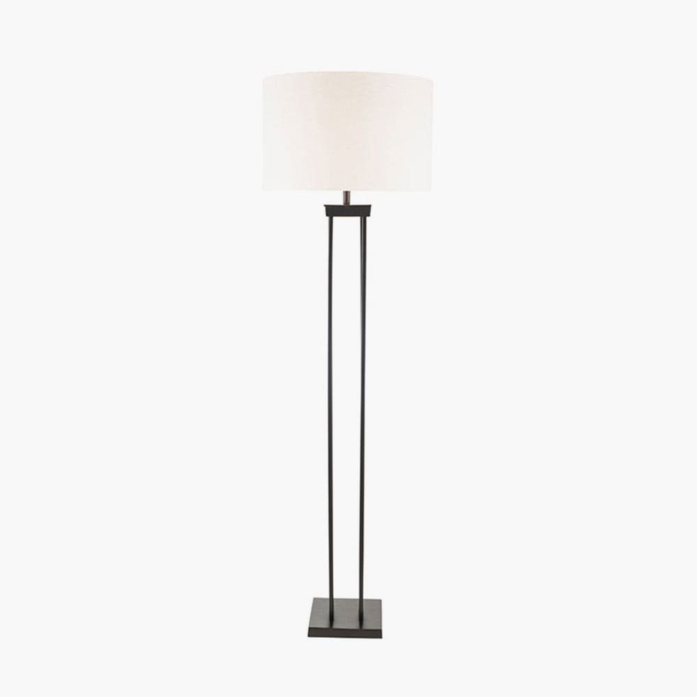 Pacific Lifestyle Lighting Langston Matt Black Metal Four Post Floor Lamp - Base Only House of Isabella UK