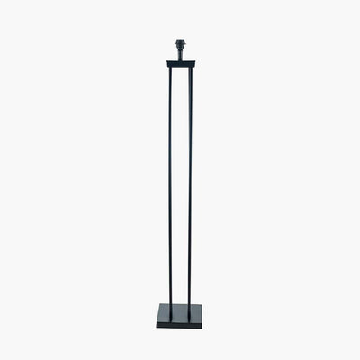 Pacific Lifestyle Lighting Langston Matt Black Metal Four Post Floor Lamp - Base Only House of Isabella UK