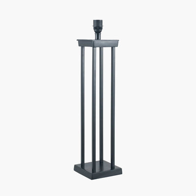 Pacific Lifestyle Lighting Langston Matt Black Metal Four Post Table Lamp - Base Only House of Isabella UK