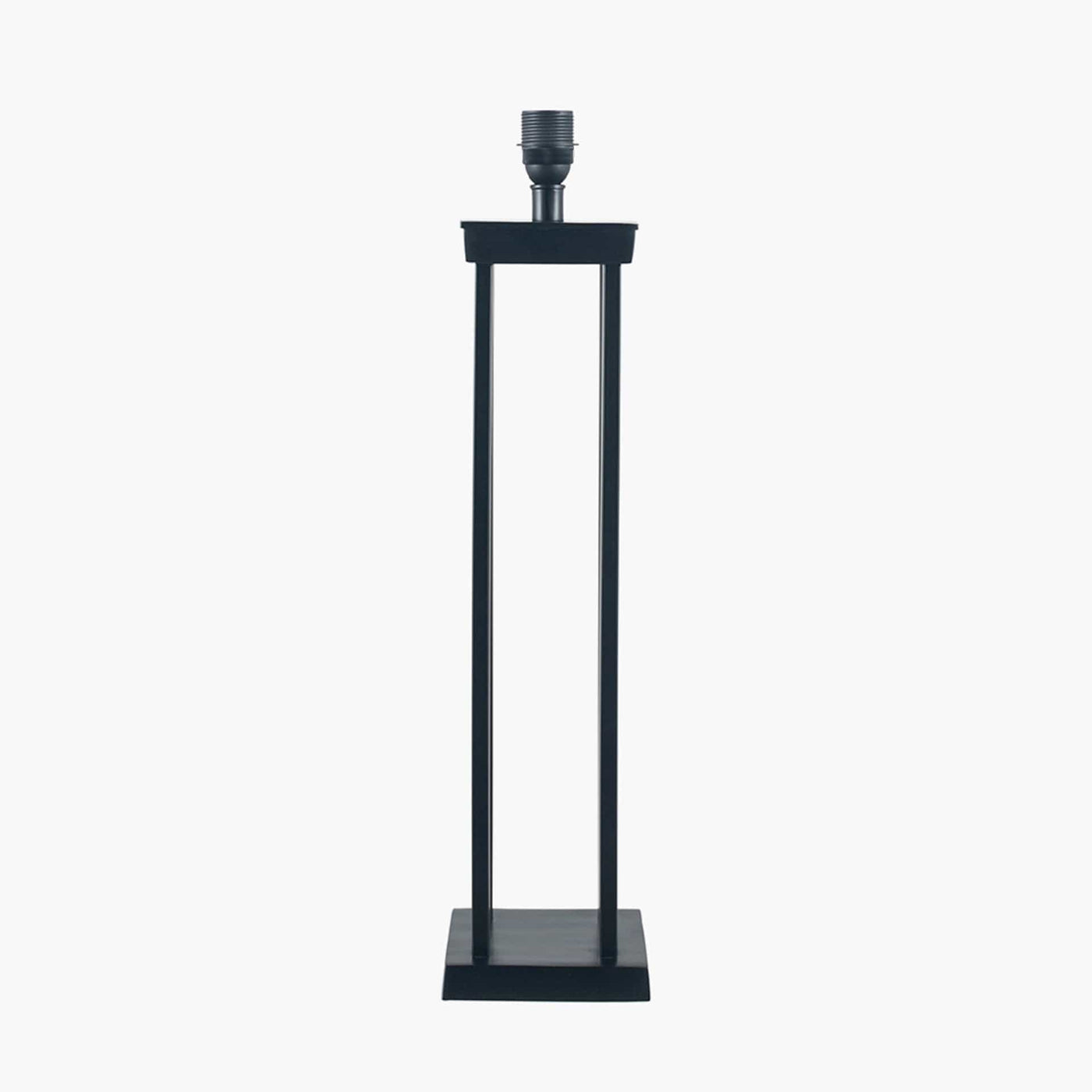 Pacific Lifestyle Lighting Langston Matt Black Metal Four Post Table Lamp - Base Only House of Isabella UK