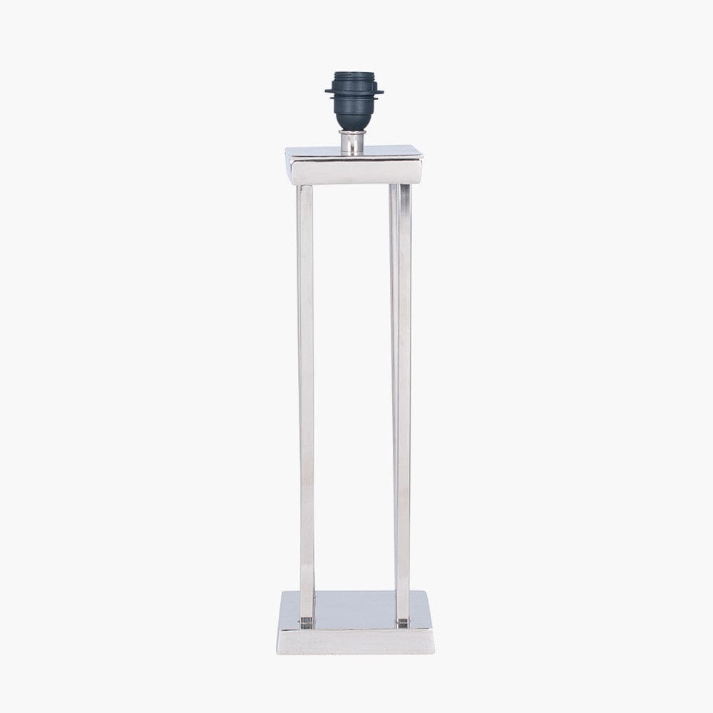 Pacific Lifestyle Lighting Langston Nickel Metal Column Table Lamp - Base Only House of Isabella UK