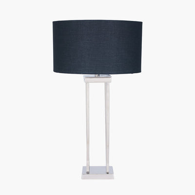 Pacific Lifestyle Lighting Langston Nickel Metal Column Table Lamp - Base Only House of Isabella UK