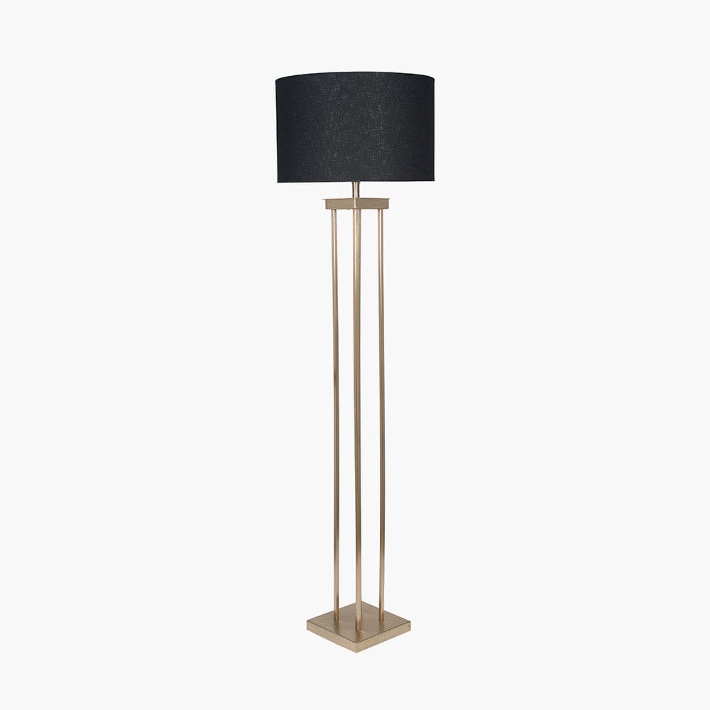 Langston Satin Brass Metal 4 Post Floor Lamp - Base Only.