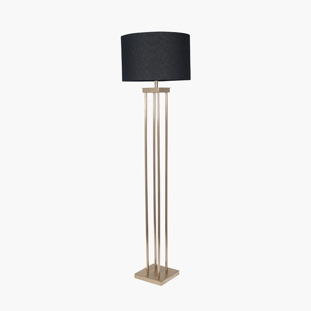 Langston Satin Brass Metal 4 Post Floor Lamp - Base Only.
