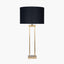 Langston Satin Brass Metal Four Post Table Lamp - Base Only | OUTLET.